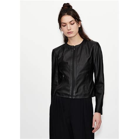 fake armani leather jacket